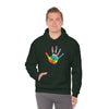 Chill Stitch –Tie-dye Peace Hand - Unisex Hooded Hoodie Sweatshirt – Embrace Your Vibe