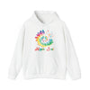 Hippie Sweatshirt | Soul Rainbow Color Wheel Splash | Unisex Hooded Hoodie Sweatshirt