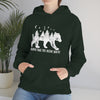Bear Always Take Scenic Route | Unisex Hooded Hoodie Sweatshirt | Embrace Your Vibe