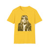 Kurt Cobain Music Grunge | Unisex Soft Style Tee T-Shirt | Embrace Your Vibe | Calligram Word Design