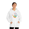 Chill Stitch –Tie-dye Peace Hand - Unisex Hooded Hoodie Sweatshirt – Embrace Your Vibe