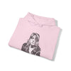 Kurt Cobain | Unisex Hooded Hoodie Sweatshirt | Embrace Your Vibe | Calligram Word Design