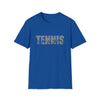 Tennis Shirt | Sporting Athlete Silhouettes | Unisex Soft Style T-Shirt