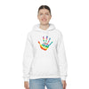 Chill Stitch –Tie-dye Peace Hand - Unisex Hooded Hoodie Sweatshirt – Embrace Your Vibe