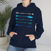 Arrows Bohemian Boho | Unisex Hooded Hoodie Sweatshirt | Embrace Your Vibe