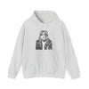 Kurt Cobain | Unisex Hooded Hoodie Sweatshirt | Embrace Your Vibe | Calligram Word Design