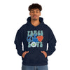 Chill Stitch – Peace & Love - Unisex Hooded Hoodie Sweatshirt – Embrace Your Vibe