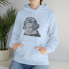Ludwig van Beethoven Symphony Music | Unisex Hooded Hoodie Sweatshirt | Embrace Your Vibe | Calligram Word Design