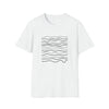 Abstract Wavy Squiggly Lines Shapes V16 | Unisex Soft Style Tee T-Shirt | Embrace Your Vibe