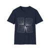 Abstract Shapes V24 Interspace Line Squares | Unisex Soft Style Tee T-Shirt | Embrace Your Vibe