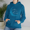 Boho Follow Your Dreams Moon Crescent | Unisex Hooded Hoodie Sweatshirt | Embrace Your Vibe