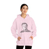 Bill Gates | Unisex Hooded Hoodie Sweatshirt | Embrace Your Vibe | Calligram Word Design