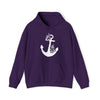 Floral Boat Anchor Boating Sweatshirt | Unisex Hooded Hoodie Sweatshirt