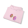 Doughnut Barbell Foodie Sweatshirt | Abstract Unisex Hooded Hoodie Sweatshirt
