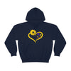 Butterflies Sunflower | Unisex Hooded Hoodie Sweatshirt | Embrace Your Vibe