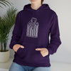 Astrocode Space Funny Astronaut | Abstract | Minimalist | Modern | Unisex Hooded Hoodie Sweatshirt | Embrace Your Vibe
