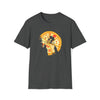 Pizza Moon Bike Ride Shirt | Abstract Unisex Soft Style Tee T-Shirt