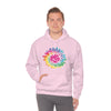 Chill Stitch – Girl Power Tie-Dye - Unisex Hooded Hoodie Sweatshirt – Embrace Your Vibe