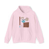 Abstract Shapes V11 Flower Pot Sun Rain | Abstract | Minimalist | Modern | Unisex Hooded Hoodie Sweatshirt | Embrace Your Vibe