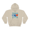 Chill Stitch – Peace & Love - Unisex Hooded Hoodie Sweatshirt – Embrace Your Vibe