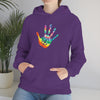 Chill Stitch –Tie-dye Peace Hand - Unisex Hooded Hoodie Sweatshirt – Embrace Your Vibe