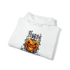 Halloween Sweatshirt | Happy Halloween Scary Pumpkin | Unisex Hooded Hoodie Sweatshirt