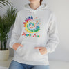 Hippie Sweatshirt | Soul Rainbow Color Wheel Splash | Unisex Hooded Hoodie Sweatshirt