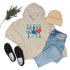 Chill Stitch – Peace & Love - Unisex Hooded Hoodie Sweatshirt – Embrace Your Vibe