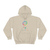 Chill Stitch – Peace Live Frog Tie-Dye - Unisex Hooded Hoodie Sweatshirt – Embrace Your Vibe