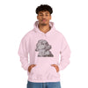 Ludwig van Beethoven Symphony Music | Unisex Hooded Hoodie Sweatshirt | Embrace Your Vibe | Calligram Word Design
