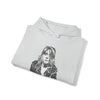 Kurt Cobain | Unisex Hooded Hoodie Sweatshirt | Embrace Your Vibe | Calligram Word Design