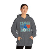 Chill Stitch – Peace & Love - Unisex Hooded Hoodie Sweatshirt – Embrace Your Vibe