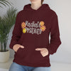 Chill Stitch – Radiate Positivity - Unisex Hooded Hoodie Sweatshirt – Embrace Your Vibe