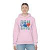 Chill Stitch – Peace & Love - Unisex Hooded Hoodie Sweatshirt – Embrace Your Vibe