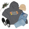 Chill Stitch – Radiate Positivity - Unisex Hooded Hoodie Sweatshirt – Embrace Your Vibe