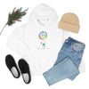 Chill Stitch – Peace Live Frog Tie-Dye - Unisex Hooded Hoodie Sweatshirt – Embrace Your Vibe