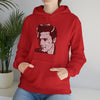 Elvis Presley Music Rock Roll | Unisex Hooded Hoodie Sweatshirt | Embrace Your Vibe | Calligram Word Design
