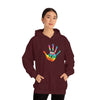 Chill Stitch –Tie-dye Peace Hand - Unisex Hooded Hoodie Sweatshirt – Embrace Your Vibe