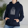 Astrocode Space Funny Astronaut | Abstract | Minimalist | Modern | Unisex Hooded Hoodie Sweatshirt | Embrace Your Vibe