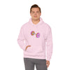 Doughnut Barbell Foodie Sweatshirt | Abstract Unisex Hooded Hoodie Sweatshirt