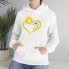 Butterflies Sunflower | Unisex Hooded Hoodie Sweatshirt | Embrace Your Vibe
