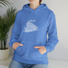Abstract Sweatshirt | Train Locomotive Song Music Notes | Abstract Unisex Hooded Hoodie Sweatshirt