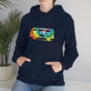 Chill Stitch – VW Tie-dye Van - Unisex Hooded Hoodie Sweatshirt – Embrace Your Vibe