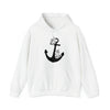 Floral Boat Anchor Boating Sweatshirt | Unisex Hooded Hoodie Sweatshirt