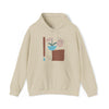Abstract Shapes V11 Flower Pot Sun Rain | Abstract | Minimalist | Modern | Unisex Hooded Hoodie Sweatshirt | Embrace Your Vibe