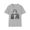 Kurt Cobain Music Grunge | Unisex Soft Style Tee T-Shirt | Embrace Your Vibe | Calligram Word Design