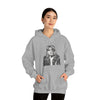 Kurt Cobain | Unisex Hooded Hoodie Sweatshirt | Embrace Your Vibe | Calligram Word Design