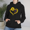 Butterflies Sunflower | Unisex Hooded Hoodie Sweatshirt | Embrace Your Vibe