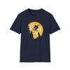 Pizza Moon Bike Ride Shirt | Abstract Unisex Soft Style Tee T-Shirt