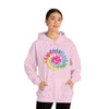 Chill Stitch – Girl Power Tie-Dye - Unisex Hooded Hoodie Sweatshirt – Embrace Your Vibe